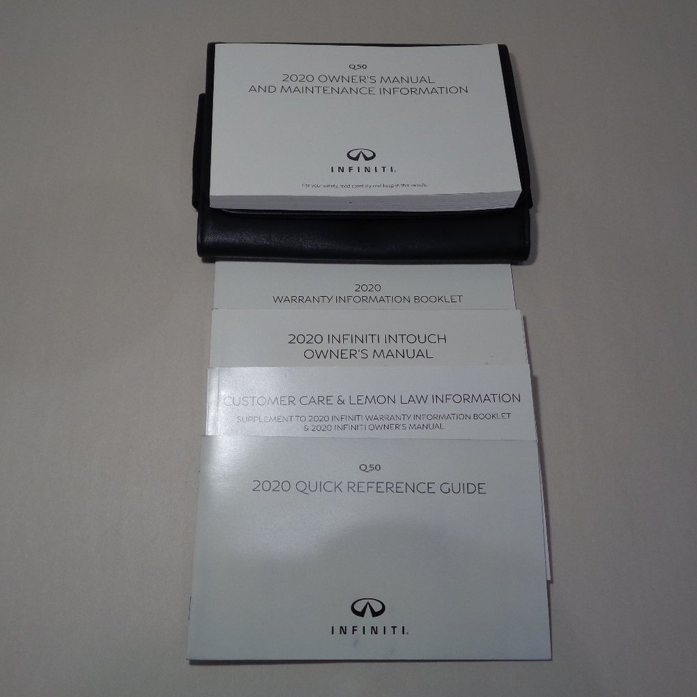 2020 Infiniti Q50 New Owner's Manual User Guide With Cover